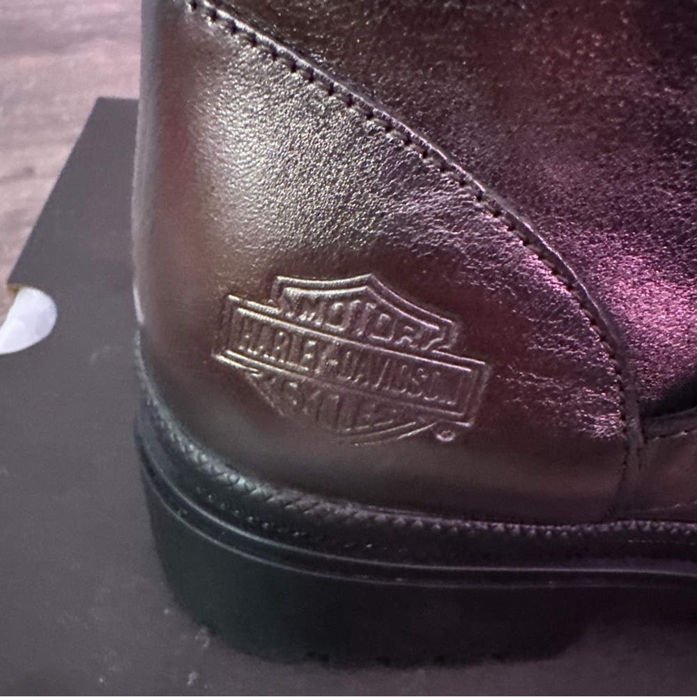 Harley-Davidson Metallic Black/Silver Motorcycle  Boots - Picture 4 of 5